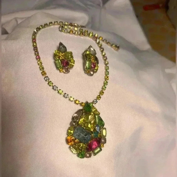 JULIANA Delizza & Elster Studio Girl Heirloom Parure Choker Necklace & Earrings - Picture 13 of 15